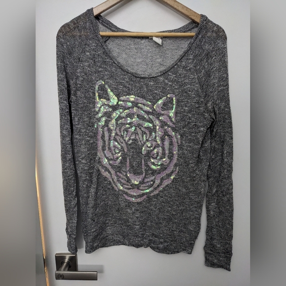 Sequin Tiger Sweater - Picture 1 of 1